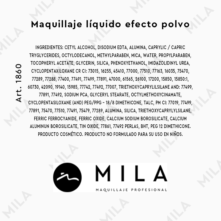 Maquillaje Líquido Efecto Polvo - HD - imagen 3