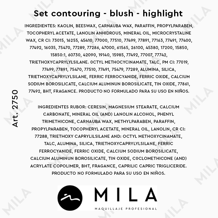 Set Contouring-Blush-Highlight-Contorno-rubor-iluminador - imagen 3