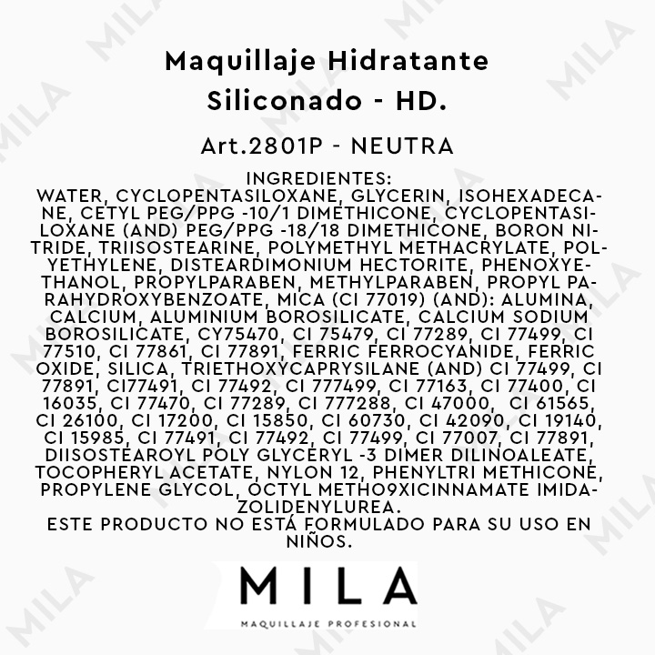 Maquillaje Hidratante Siliconado - HD. - imagen 3
