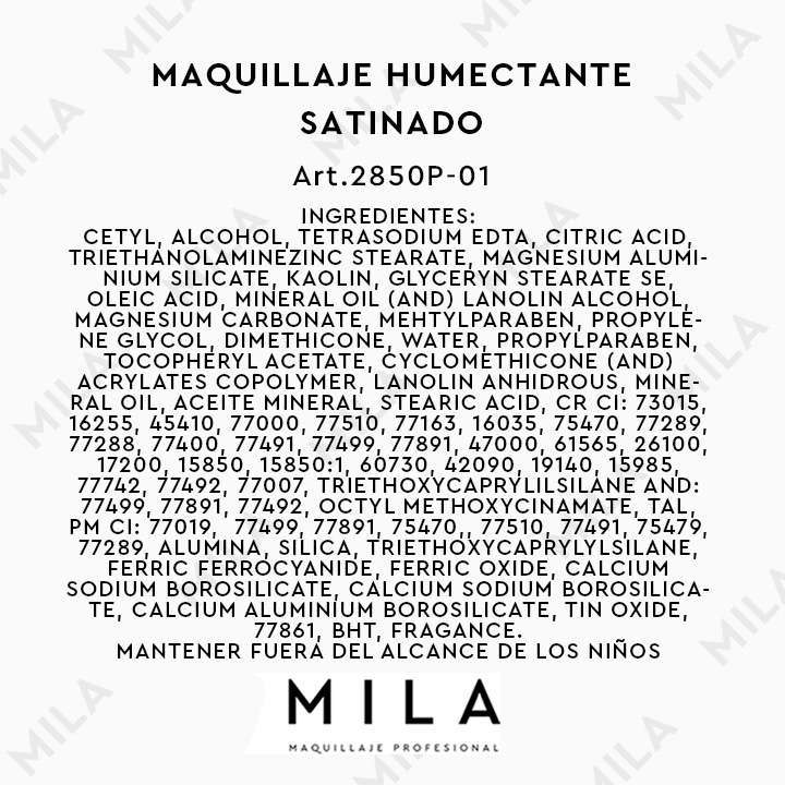 MAQUILLAJE HUMECTANTE SATINADO - imagen 2