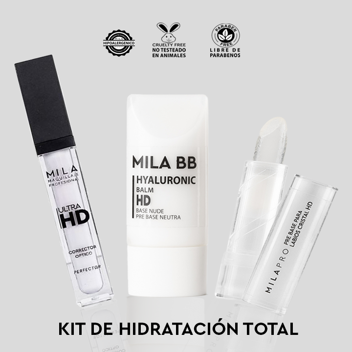 Kit Hidratación Total - Maquillajes ópticos incoloros