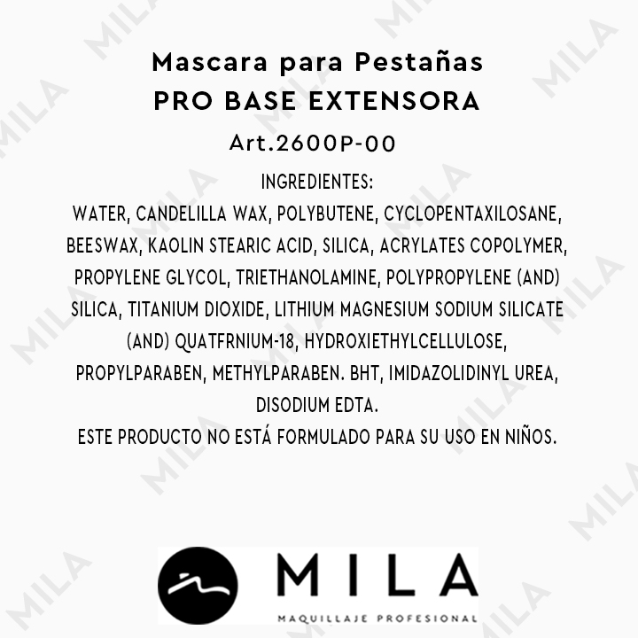 Mascara para Pestañas Pro Base Extensora - imagen 2